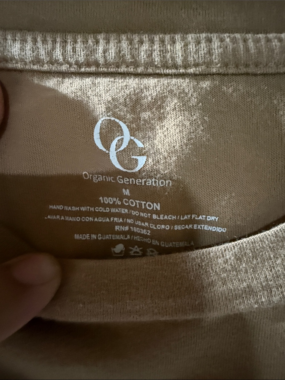 New York Brooklyn Graphic Cropped Tee - Tan & Green - Picture 2 of 2